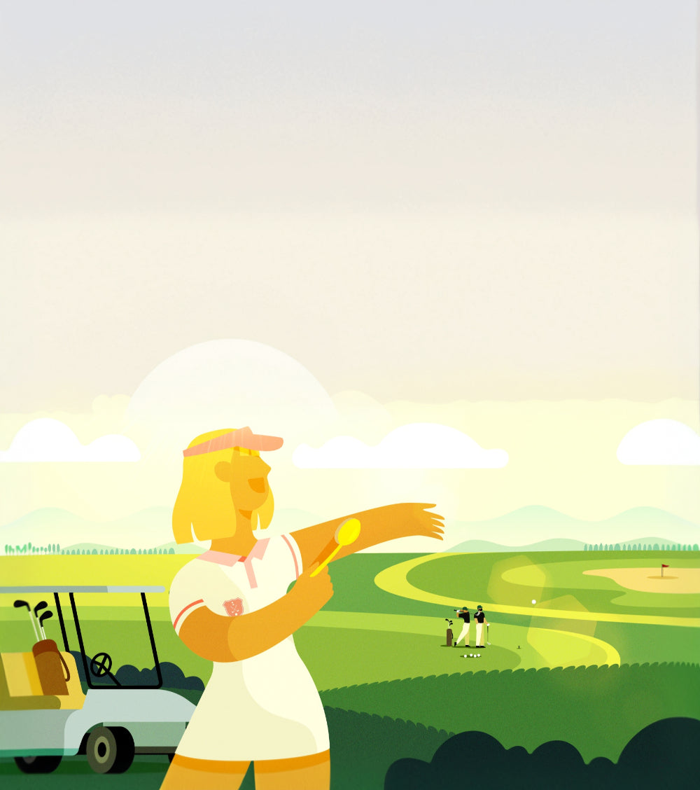 SunSafeBrush Golf Scene Mobile